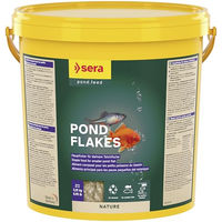 Produktbild von Sera Pond Flakes Fischfutter für Goldfische und Koi als Schwimmfutter für den Teich 3,15 kg - 21 l