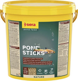 Sera Pond Schwimm-Sticks Fischfutter für Goldfische und Teichfische 10 L - 10 l – Bild 1 von 2