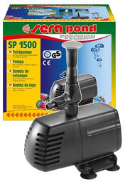 Sera Pond SP 1500 Teichpumpe aus Kunststoff für Springbrunnen und Gartenteiche mit 50 Watt und 1650 l/h in Schwarz – Bild 1 von 5