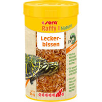Produktbild von Sera Raffy I Nature Protein-Snack für Wasserschildkröten und kleine Reptilien mit Gammarus, Garnelen, kleinen Fischen und Krill 250 ml - 35 g