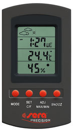 Sera Reptil Thermometer und Hygrometer Kombi-Gerät aus Kunststoff in Schwarz zur Messung von Temperatur und Luftfeuchtigkeit im Terrarium – Bild 1 von 2