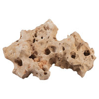 Produktbild von Sera Rock Hole Stone Naturstein Lochgestein Beige Größe L 2-3 kg für Süßwasserfische Garnelen und Krebse - 2,5 kg