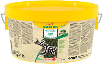 Produktbild von Sera Spirulina Tabs Nature Futter für Garnelen und Welse 1,4 kg - 2200 ml
