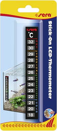 Sera Stick-On LCD-Thermometer für Aquarien und Terrarien mit farbiger Temperaturanzeige für Zierfische - 1 Stk. – Bild 1 von 3