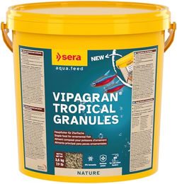 sera Vipagran Nature Softgranulat Gammarus Spirulina Fischfutter für die mittlere Schwimmzone 3 kg - 10 l – Bild 1 von 5