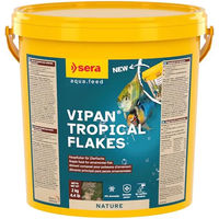 Produktbild von Sera Vipan Nature Großflocken Fischfutter für Süßwasser Tropenfische Welse und Diskus 21 Liter - 4 kg