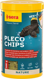 Produktbild von Sera Wels-Chips Nature Chipsfutter für Süßwasser-Bodenfische 2 x 1 Liter - 2 x 1 l