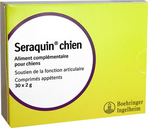 Produktbild von Seraquin Gelenk-Supplement für Hunde mit 30 Tabletten zur Unterstützung von Gelenken und Knochen