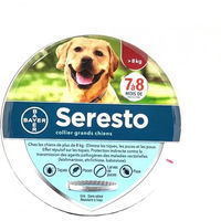 Produktbild von Seresto Halsband für Hunde über 8 kg aus Kunststoff in Weiß und Grau