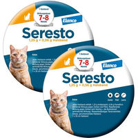 Produktbild von Seresto Halsband für Katzen gegen Zecken und Flöhe für alle Altersstufen