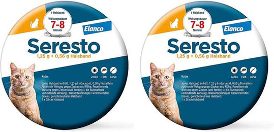 Produktbild von Seresto Halsband für Katzen und Kitten gegen Flöhe und Zecken