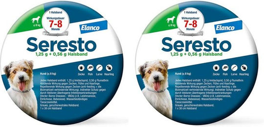 Seresto Halsband gegen Flöhe und Zecken für kleine Hunde bis 8 kg – Bild 1 von 1