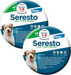 Seresto Halsband gegen Zecken und Flöhe für kleine Hunde bis 8 kg – Bild 1 von 4