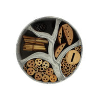 Produktbild von Sesua Insektenhotel aus Holz zum Aufhängen rund 30cm Braun