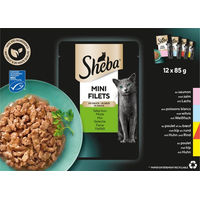 Produktbild von Sheba Auswahl des Küchenchefs Mini Filets in Sauce Katzenfutter 24 x 85 Gramm