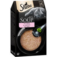 Produktbild von Sheba Classic Soup Katzennassfutter Lachs Adult 4 x 40 g - 10 x 160 g