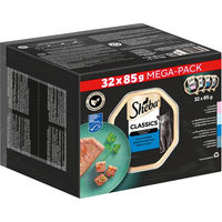 Produktbild von Sheba Classics in Pastete Fisch Variation MSC Katzen Nassfutter Adult Lachs Thunfisch Kabeljau 32 x 85 g - 32 x 85 g