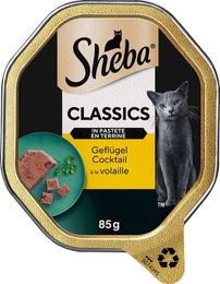 Sheba Classics in Pastete Geflügel Cocktail Katzenfutter Adult 22 x 85 g - 22 x 85 g – Bild 1 von 6