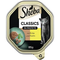 Produktbild von Sheba Classics Katzen Nassfutter Pastete mit Ente und Huhn 22x85 g - 22 x 85 g