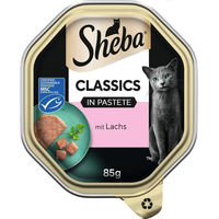 Produktbild von Sheba Classics Katzen Nassfutter Pastete mit Lachs MSC 22 x 85 g - 22 x 85 g