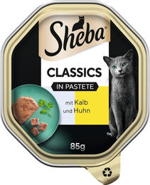 Sheba Classics Katzen Nassfutter Paté mit Kalb und Huhn 22 x 85 g - 22 x 85 g – Bild 1 von 9