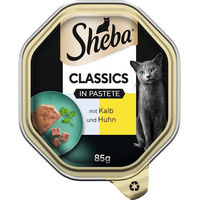 Produktbild von Sheba Classics Katzen Nassfutter Paté mit Kalb und Huhn 22 x 85 g - 22 x 85 g