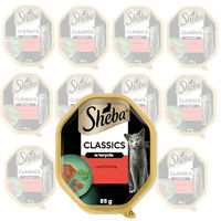 Produktbild von Sheba Classics Katzen Nassfutter Rind in Pastete ohne Farb- und Aromastoffe ohne Konservierungsstoffe 11 x 85g - 85 g