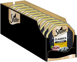 Sheba Classics Nassfutter für Katzen Pastete mit Geflügel Cocktail Huhn und Pute Getreidefrei 2 x 85g – Bild 1 von 3