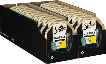 Sheba Classics Nassfutter für Katzen Adult Pastete mit Kalb und Huhn 2 x 85g – Bild 1 von 2