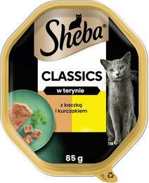 Sheba Classics Nassvollnahrung für adulte Katzen mit Ente, Huhn und MSC in der Schale 85 g - 85 g – Bild 1 von 1
