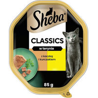 Produktbild von Sheba Classics Nassvollnahrung für adulte Katzen mit Ente, Huhn und MSC in der Schale 85 g - 85 g