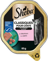 Sheba Classics Paté Lachs und Huhn für Katzen 44 x 85 g – Bild 1 von 2