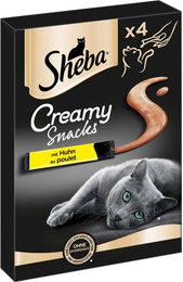 Produktbild von Sheba Creamy Snacks Huhn 8x12g Katzenleckerli Creme - 8 x 12 g