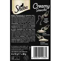 Produktbild von Sheba Creamy Snacks Katzenleckerli Huhn Adult 44 x 12 g - 4 x 12 g