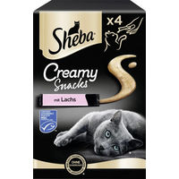 Produktbild von Sheba Creamy Snacks Katzenleckerli Lachs Adult 44 x 12 g - 4 x 12 g