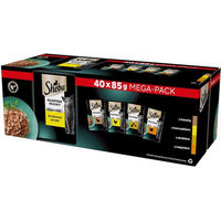 Produktbild von Sheba Delicacy Geflügel Variation Katzenvollfutter für adulte Katzen mit Huhn, Ente und Geflügel in Gelee, 40x85g - 40 x 85 g