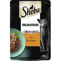 Produktbild von Sheba Delikatesse in Gelee mit Truthahn Katzen Nassfutter für Adult Katzen 85 g - 12 x 85 g