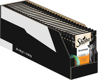 Sheba Delikatesse Katzen Nassfutter Adult Pute in Gelee 28x85g ohne Farb- und Konservierungsstoffe – Bild 1 von 1