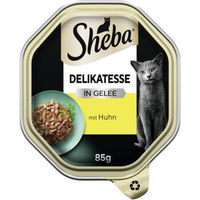 Produktbild von Sheba Delikatesse Stückchen in Gelee Huhn ohne Farb- und Aromastoffe ohne Konservierungsstoffe 22x85 g - 22 x 85 g