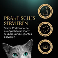 Produktbild von Sheba Delikatesse Stückchen in Gelee Huhn und Thunfisch für Katzen 28x85 g - 28 x 85 g