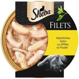 Sheba Filets Huhn Katzenfutter Adult ohne Farb- und Aromastoffe ohne Konservierungsstoffe 32x60 g - 32 x 60 g – Bild 1 von 3