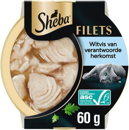 Sheba Filets mit nachhaltigem Weißfisch in Sauce für Katzen – Bild 1 von 2