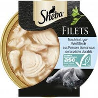 Produktbild von Sheba Filets Weißfisch ASC Katzen-Snack Adult 16 x 60 g - 16 x 60 g