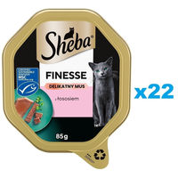 Produktbild von Sheba Finesse Lachs Mousse Nassfutter für adulte Katzen 22x85 g - 22 x 85 g