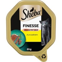 Produktbild von Sheba Finesse Mousse Huhn Nassvollnahrung für adulte Katzen 85 g - 85 g