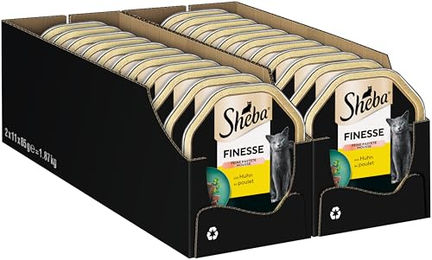 Sheba Finesse Nassfutter für Katzen Feine Pastete mit Huhn 22 x 85g – Bild 1 von 5