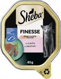 Sheba Finesse Pastete mit Lachs Katzen Nassfutter Adult 22 x 85 g - 22 x 85 g – Bild 1 von 8