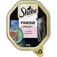 Produktbild von Sheba Finesse Pastete mit Lachs Katzen Nassfutter Adult 22 x 85 g - 22 x 85 g