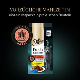 Sheba Fresh Cuisine Nassfutter Katze Adult Taste of Paris Multipack 36x50 g - 36 x 50 g – Bild 1 von 2