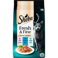 Produktbild von Sheba Fresh & Fine Katzen Nassfutter Adult Lachs, Thunfisch & Forelle in Sauce MSC 6 x 50 g - 6 x 50 g